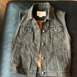 Y2K vintage Obey brown denim vest